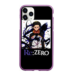 Чехол iPhone 11 Pro матовый Re zero, цвет: 3D-фиолетовый