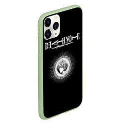 Чехол iPhone 11 Pro матовый Death Note, цвет: 3D-салатовый — фото 2