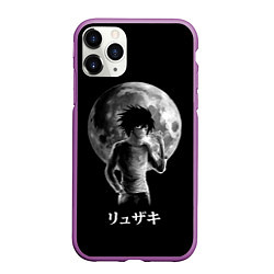 Чехол iPhone 11 Pro матовый Death Note, цвет: 3D-фиолетовый