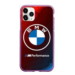 Чехол iPhone 11 Pro матовый BMW БМВ, цвет: 3D-фиолетовый