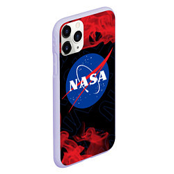 Чехол iPhone 11 Pro матовый NASA НАСА, цвет: 3D-светло-сиреневый — фото 2