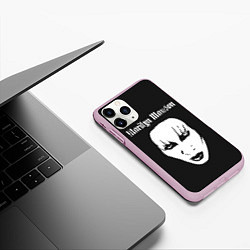 Чехол iPhone 11 Pro матовый Marilyn Manson, цвет: 3D-розовый — фото 2