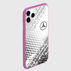 Чехол iPhone 11 Pro матовый Mercedes-Benz, цвет: 3D-фиолетовый — фото 2