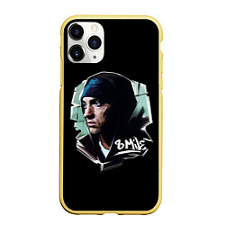 Чехол iPhone 11 Pro матовый EMINEM 8 MILE, цвет: 3D-желтый