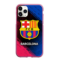 Чехол iPhone 11 Pro матовый BARCELONA БАРСЕЛОНА, цвет: 3D-малиновый