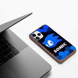 Чехол iPhone 11 Pro матовый СОНИК SONIC, цвет: 3D-коричневый — фото 2
