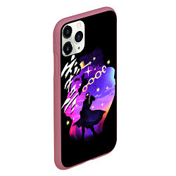 Чехол iPhone 11 Pro матовый JoJo’s Bizarre Adventure, цвет: 3D-малиновый — фото 2