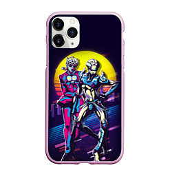 Чехол iPhone 11 Pro матовый JoJo’s Bizarre Adventure, цвет: 3D-розовый