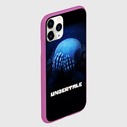 Чехол iPhone 11 Pro матовый UNDERTALE, цвет: 3D-фиолетовый — фото 2