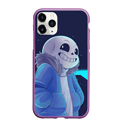 Чехол iPhone 11 Pro матовый UNDERTALE, цвет: 3D-фиолетовый