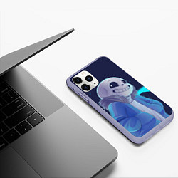 Чехол iPhone 11 Pro матовый UNDERTALE, цвет: 3D-светло-сиреневый — фото 2