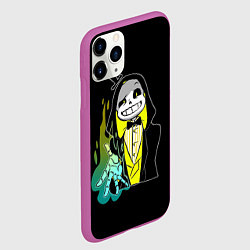 Чехол iPhone 11 Pro матовый UNDERTALE, цвет: 3D-фиолетовый — фото 2