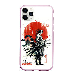 Чехол iPhone 11 Pro матовый ONE PIECE ZOHO SAMURAI, цвет: 3D-розовый