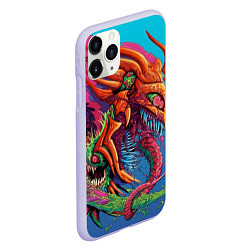 Чехол iPhone 11 Pro матовый HyperBeast, цвет: 3D-светло-сиреневый — фото 2