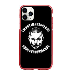 Чехол iPhone 11 Pro матовый Жорж Сен-Пьер, цвет: 3D-красный