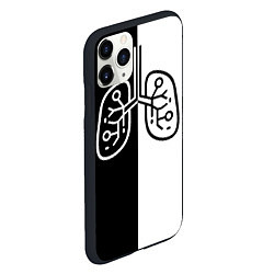 Чехол iPhone 11 Pro матовый ЛЕГКИЕ, цвет: 3D-черный — фото 2