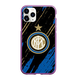 Чехол iPhone 11 Pro матовый Inter Интер, цвет: 3D-фиолетовый