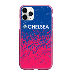 Чехол iPhone 11 Pro матовый Chelsea Челси, цвет: 3D-малиновый