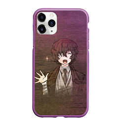 Чехол iPhone 11 Pro матовый Дазай Осаму, цвет: 3D-фиолетовый