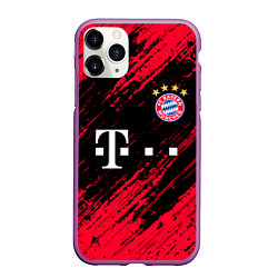 Чехол iPhone 11 Pro матовый BAYERN MUNCHEN БАВАРИЯ, цвет: 3D-фиолетовый