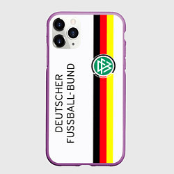 Чехол iPhone 11 Pro матовый СБОРНАЯ ГЕРМАНИЯ, цвет: 3D-фиолетовый