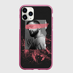 Чехол iPhone 11 Pro матовый JONY, цвет: 3D-малиновый