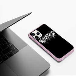 Чехол iPhone 11 Pro матовый GHOSTEMANE НА СПИНЕ, цвет: 3D-розовый — фото 2