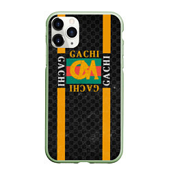 Чехол iPhone 11 Pro матовый Gachi Gucci, цвет: 3D-салатовый