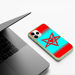 Чехол iPhone 11 Pro матовый GHOSTEMANE, цвет: 3D-салатовый — фото 2