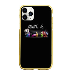 Чехол iPhone 11 Pro матовый AMONG US, цвет: 3D-желтый