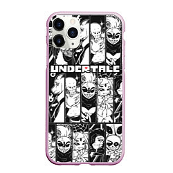 Чехол iPhone 11 Pro матовый UNDERTALE, цвет: 3D-розовый