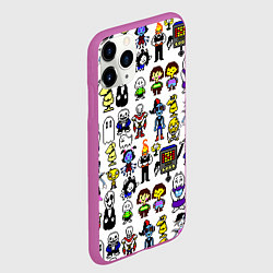Чехол iPhone 11 Pro матовый UNDERTALE, цвет: 3D-фиолетовый — фото 2
