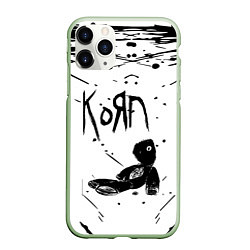 Чехол iPhone 11 Pro матовый Korn, цвет: 3D-салатовый