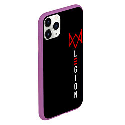 Чехол iPhone 11 Pro матовый Watch Dogs: Legion, цвет: 3D-фиолетовый — фото 2