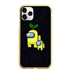 Чехол iPhone 11 Pro матовый Among us Yellow kid Yellow, цвет: 3D-желтый