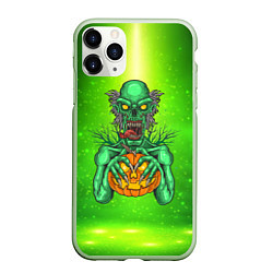 Чехол iPhone 11 Pro матовый Zombie, цвет: 3D-салатовый