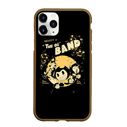 Чехол iPhone 11 Pro матовый Bendy And The Ink Machine, цвет: 3D-коричневый