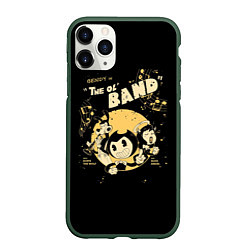 Чехол iPhone 11 Pro матовый Bendy And The Ink Machine, цвет: 3D-темно-зеленый