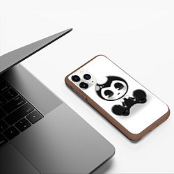 Чехол iPhone 11 Pro матовый Bendy And The Ink Machine, цвет: 3D-коричневый — фото 2