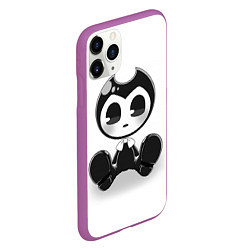 Чехол iPhone 11 Pro матовый Bendy And The Ink Machine, цвет: 3D-фиолетовый — фото 2