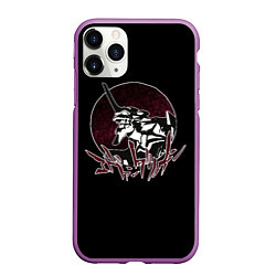 Чехол iPhone 11 Pro матовый Evangelion, цвет: 3D-фиолетовый