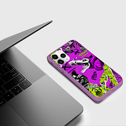 Чехол iPhone 11 Pro матовый Watch Dogs: Legion, цвет: 3D-фиолетовый — фото 2