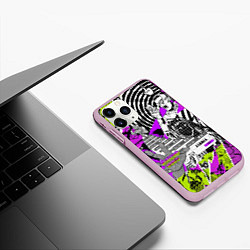 Чехол iPhone 11 Pro матовый Watch Dogs: Legion, цвет: 3D-розовый — фото 2