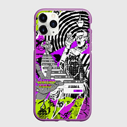 Чехол iPhone 11 Pro матовый Watch Dogs: Legion, цвет: 3D-фиолетовый