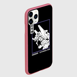 Чехол iPhone 11 Pro матовый Юнит-01, цвет: 3D-малиновый — фото 2