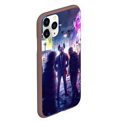 Чехол iPhone 11 Pro матовый Маска Watch dogs Z, цвет: 3D-коричневый — фото 2