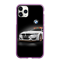 Чехол iPhone 11 Pro матовый Safety car, цвет: 3D-фиолетовый