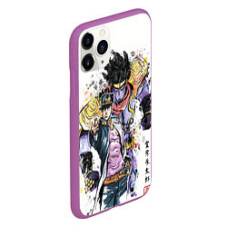 Чехол iPhone 11 Pro матовый JOJO, цвет: 3D-фиолетовый — фото 2