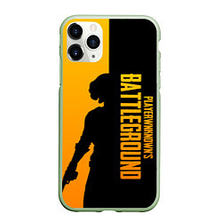 Чехол iPhone 11 Pro матовый PUBG Z, цвет: 3D-салатовый