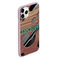 Чехол iPhone 11 Pro матовый Watch Dogs, цвет: 3D-розовый — фото 2